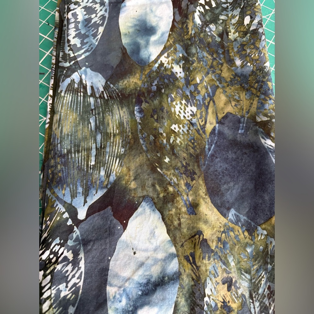 Abstract Batik Patterned Fabric